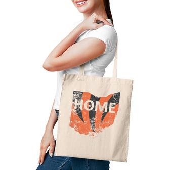 Home Ohio Orange & Black Tiger Stripes Tote Bag | Mazezy