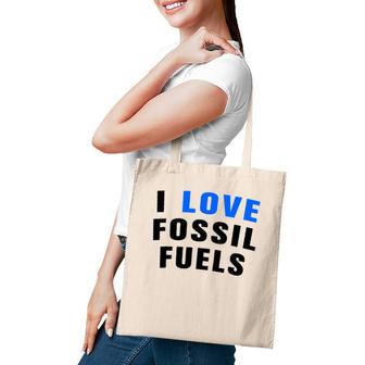 I Love Fossil Fuel Oilfield Worker Tote Bag | Mazezy