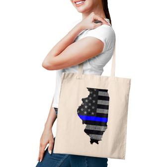 Illinois Police Officer's Department Policemen Tote Bag | Mazezy