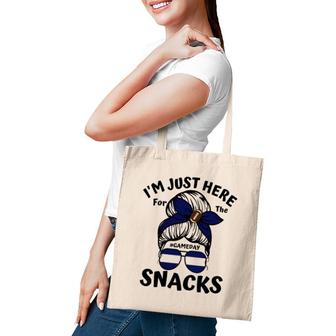 I'm Just Here For The Snacks For Women Football Gameday Fans Tote Bag | Mazezy