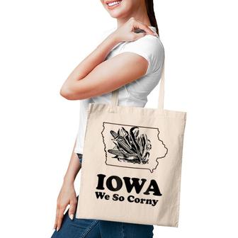 Iowa We So Corny State Tee Tote Bag | Mazezy