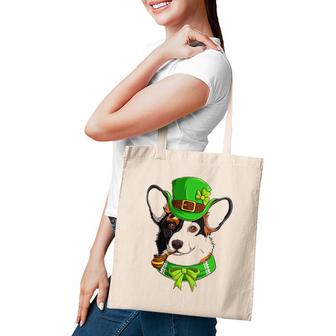 Irish Corgi St Patrick's Day Funny Leprechaun Corgi Lover Tote Bag | Mazezy