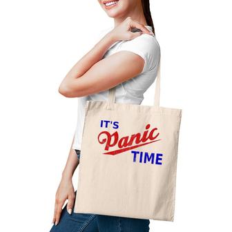 It's Panic Time Retro Cool Panic Remain Calm School Strike For Climate Tote Bag | Mazezy