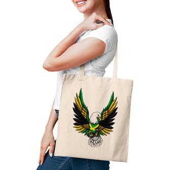 Jamaica Flag Jamaican Flag Eagle Tote Bag | Mazezy