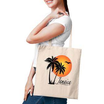 Jamaica Souvenirgift Palm Tree Sun Vacation Tote Bag | Mazezy