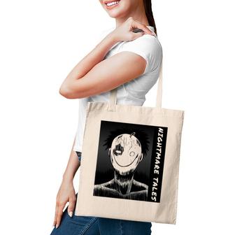 Japanese Horror Two Faces Yurei Bakemono Obake Tote Bag | Mazezy