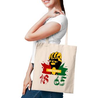 Juneteenth 18 65 African American Power Tote Bag | Mazezy