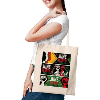Juneteenth Black History Tee Tote Bag | Mazezy