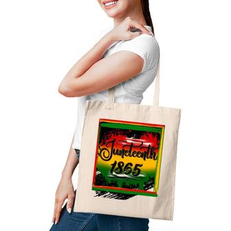 Juneteenth Drippy Juneteenth Celebrate Independence Day Tote Bag | Mazezy