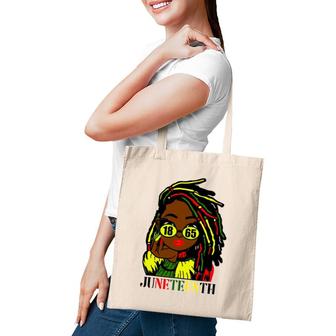 Juneteenth Is My Independence Day Black History Black Girl Tote Bag | Mazezy
