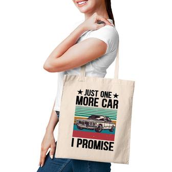 Just One More Car I Promise Vintage Funny Car Lover Mechanic Tote Bag | Mazezy