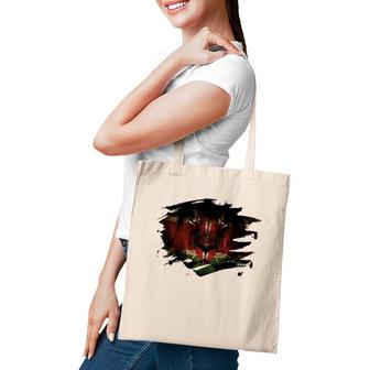 Kenya Flag And African Lion Picture Kenyan Pride Tote Bag | Mazezy