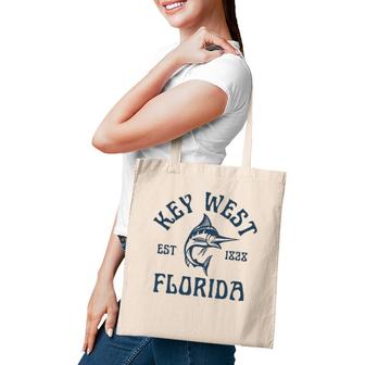 Key West Florida Fishing Marlin Travel Keys Fish Beach Tote Bag | Mazezy