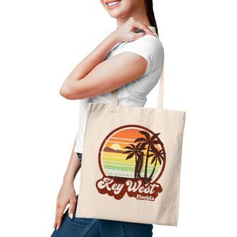 Key West Souvenirs Florida Vintage Surf Surfing Retro 70S Tote Bag | Mazezy