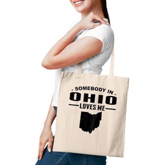 Kids Somebody In Ohio Loves Me Tote Bag | Mazezy