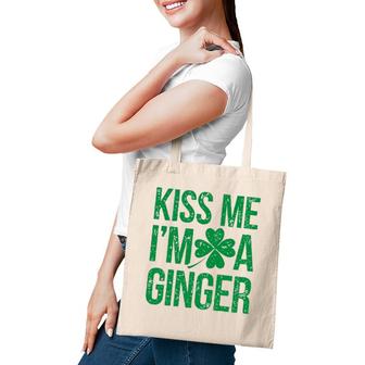Kiss Me I'm A Ginger St Patricks Day Irish Men Women Gifts Tote Bag | Mazezy