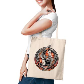 Koi Fish Cool Japanese Tattoo Jinli Japan Coi Carp Gift Tote Bag | Mazezy