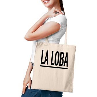 La Loba Lady Wolf She Is A Fierce Woman Black Tote Bag | Mazezy