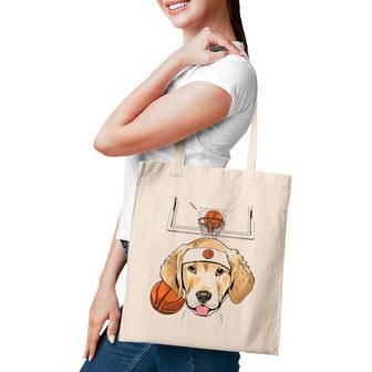 Labrador Basketball Dog Lovers Basketball Player Tote Bag | Mazezy