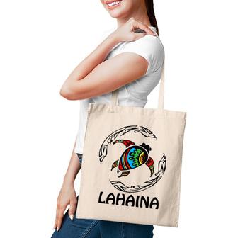 Lahaina Tribal Turtle Hawaiian Design Souvenir Gift Tote Bag | Mazezy