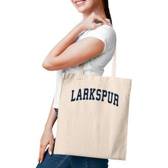 Larkspur California Ca Vintage Sports Design Navy Design Tote Bag | Mazezy
