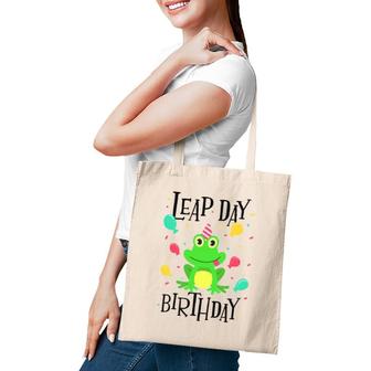 Leap Day Birthday Gift February 29Th Funny Leap Year Frog Tote Bag | Mazezy
