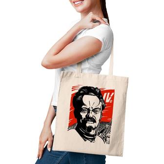 Leo Trotsky Sovi8 Vintage Propaganda Tote Bag | Mazezy