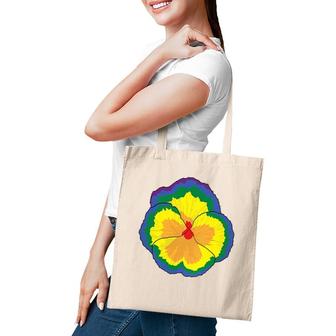 Lgbt Pansie Rainbow Gay Pride Pansy Flower Equality Tote Bag | Mazezy