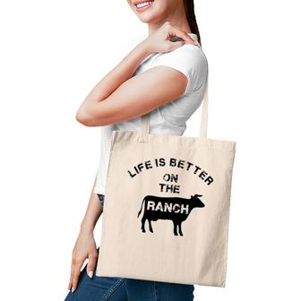 Life Is Better On The Ranch Farms Farming Tote Bag | Mazezy