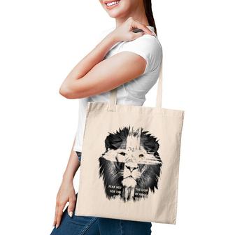 Lion Cross Jesus Christian Lord God Believer Gift Tote Bag | Mazezy UK
