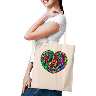 Love Knows No Color Heart Rainbow Lgbtq Equality Pride Raglan Baseball Tee Tote Bag | Mazezy