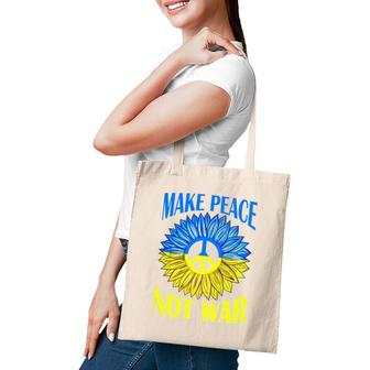 Make Peace Not War Sunflower Tote Bag | Mazezy