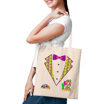 Mardi Gras Tuxedo 2022 Tux Fat Tuesday Party Costume Tote Bag | Mazezy