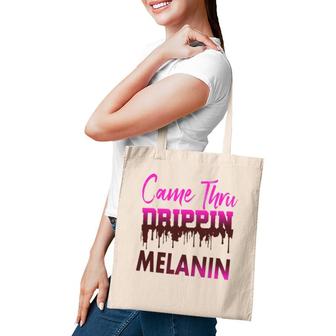 Melanin For Women Drippin Melanin Tote Bag | Mazezy