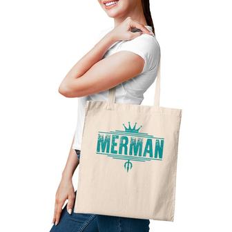 Merman - Easy Men's Halloween Costume - Mermaid Tote Bag | Mazezy CA