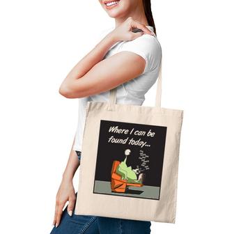 Monster In Favorite Chair Tv Remote Tote Bag | Mazezy
