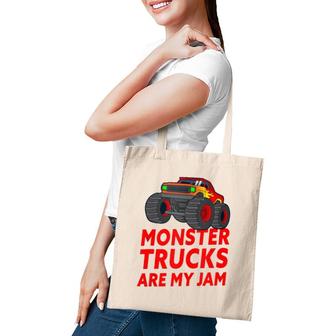 Monster Trucks Are My Jam Monster Truck Lover Tote Bag | Mazezy