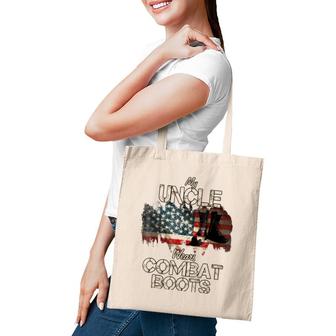My Uncle Wears Combat Boots Tote Bag | Mazezy