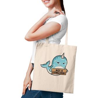 Narwhal Not A Unicorn Cute Narwhale Tote Bag | Mazezy