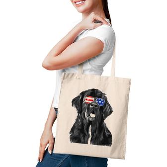 Newfoundland Dog Sunglasses Flag American 4Th Of July Funny Tote Bag | Mazezy