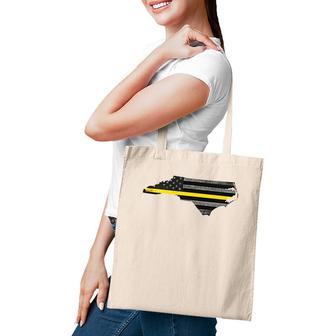 North Carolina 911 Thin Yellow Line Emergency Dispatchers Tote Bag | Mazezy