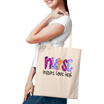 Nurse Nursing Inspire Love Heal Tote Bag | Mazezy DE