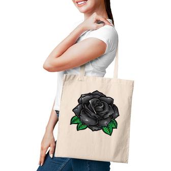 Occult Vintage Black Rose Gothic Tote Bag | Mazezy