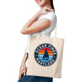 Ocean Pines Maryland Md Vintage Sailboat Retro 70S Tote Bag | Mazezy