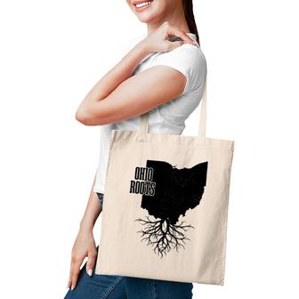 Ohio Roots Vintage Usa Patriotic Pride State Map Tote Bag | Mazezy