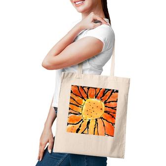 Orange Flower From A Child's Imagination Tote Bag | Mazezy