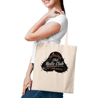 Over The Hill 55 Old Balls Club Distressed Novelty Gag Gift Tote Bag | Mazezy UK