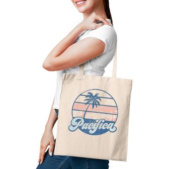 Pacifica California Ca Vintage 70S Retro Surfer Tee Tote Bag | Mazezy