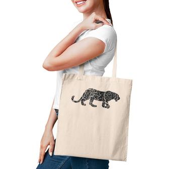 Panther Distressed Print Vintage Panther Tote Bag