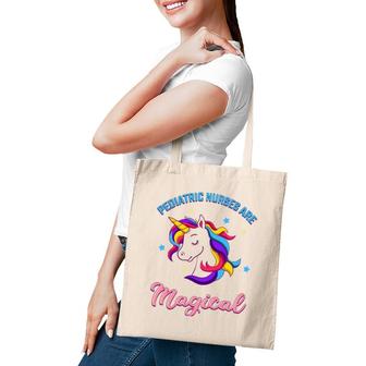 Pediatric Nurse Practitioner Nursing Staff Unicorn Lover Tote Bag | Mazezy